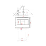 Χυτήρια Μισαηλίδης T-80 Crystal Ενεργειακό Τζάκι Κασέτα Ξύλου 13,8kW Ίσιο με Ανοιγόμενη Πόρτα Διαστάσεις