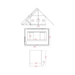 Χυτήρια Μισαηλίδης T-90 Crystal Ενεργειακό Τζάκι Κασέτα Ξύλου 14,7kW Ίσιο με Ανοιγόμενη Πόρτα