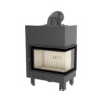 Kratki MBM P BS Ενεργειακό Τζάκι Ξύλου Αερόθερμο 10kw Δεξιά Γωνία από Χάλυβα με Ανοιγόμενη Πόρτα