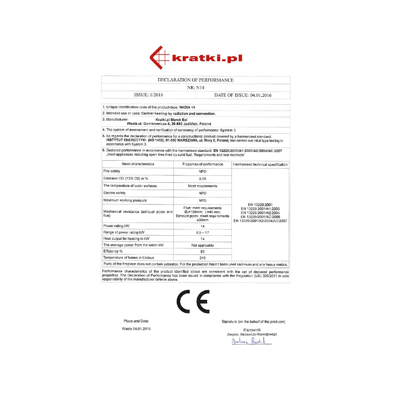 Kratki NADIA 14 P BS G Ενεργειακό Τζάκι Ξύλου Αερόθερμο 14kw Δεξιά Γωνία από Χάλυβα με Συρόμενη Πόρτα CE