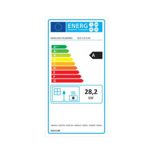 Χυτήρια Μισαηλίδη Eco T-115 Ενεργειακό Τζάκι Ξύλου 28.2kW Ίσιο με Ανοιγόμενη Πόρτα