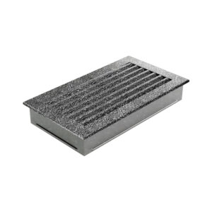 Kratki 30CS FRESH Περσίδα Τζακιού 17x30cm Ορθογώνια Μαύρο Ασημί