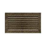 Kratki 30CZ FRESH Περσίδα Τζακιού 17x30cm Ορθογώνια Μαύρη Χρυσή