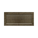 Kratki 37CZ FRESH Περσίδα Τζακιού 17x37cm Ορθογώνια Μαύρη Χρυσή