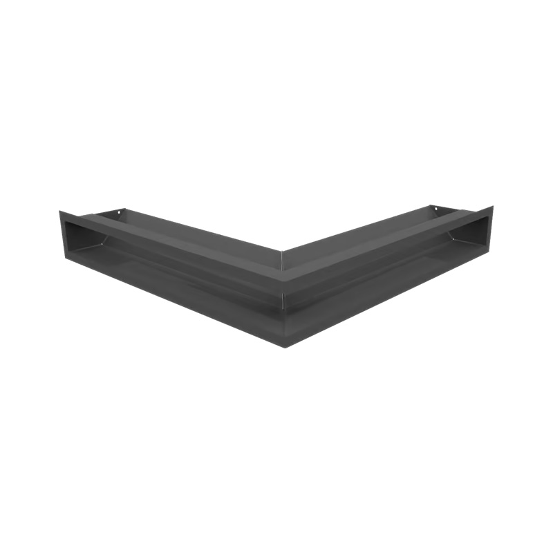 Kratki LUFT NS 90 45S G Περσίδα Τζακιού 56x56x9cm Γωνιακή Συμμετρική Γραφίτης