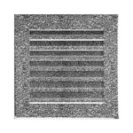 Kratki 17CS FRESH Περσίδα Τζακιού 17x17cm Τετράγωνη Μαύρο Ασημί