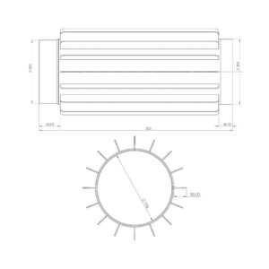 OEM Εναλλάκτης Θερμότητας Καπνοδόχου 200mm Μαύρου Χάλυβα