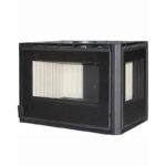 Χυτήρια Μισαηλίδη T-75 Corner Crystal Ενεργειακό Τζάκι Κασέτα Ξύλου 14kW Δεξιά Γωνία με Ανοιγόμενη Πόρτα Κλειστού Δοχείου