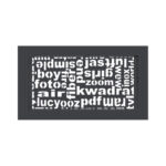 Kratki 30ABC G Περσίδα 17x30cm Ορθογώνια Γραφίτης
