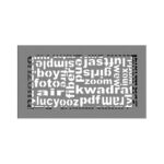 Kratki 30ABC GR Περσίδα 17x30cm Ορθογώνια Γρανίτης