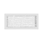 Kratki 37ABC Β Περσίδα 17x37cm Ορθογώνια Λευκή