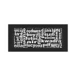 Kratki 37ABC C Περσίδα 17x37cm Ορθογώνια Μαύρη