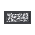 Kratki 37ABC G Περσίδα 17x37cm Ορθογώνια Γραφίτης