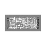 Kratki 37ABC GR Περσίδα 17x37cm Ορθογώνια Γρανίτης