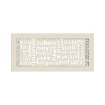 Kratki 37ABC K Περσίδα 17x37cm Ορθογώνια Κρεμ
