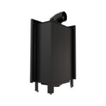 Kratki LUCY 12 SLIM L BS Ενεργειακό Τζάκι Ξύλου Αερόθερμο 8kw Αριστερή Γωνία από Χάλυβα με Ανοιγόμενη Πόρτα