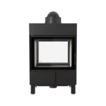 Kratki LUCY 12 T Ενεργειακό Τζάκι Ξύλου Αερόθερμο 12kw Διαμπερές από Χάλυβα με Ανοιγόμενη Πόρτα