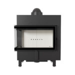 Kratki LUCY 14 L BS Ενεργειακό Τζάκι Ξύλου Αερόθερμο 14kw Αριστερή Γωνία από Χάλυβα με Ανοιγόμενη Πόρτα