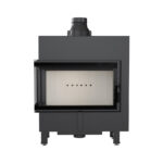 Kratki LUCY 14 SLIM L BS Ενεργειακό Τζάκι Ξύλου Αερόθερμο 10kw Αριστερή Γωνία από Χάλυβα με Ανοιγόμενη Πόρτα