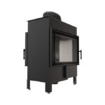 Kratki LUCY 14 T Ενεργειακό Τζάκι Ξύλου Αερόθερμο 14kw Διαμπερές από Χάλυβα με Ανοιγόμενη Πόρτα Επένδυση TERMOTEC