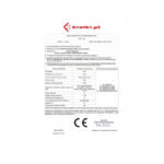 Kratki LUCY 16 Ενεργειακό Τζάκι Ξύλου Αερόθερμο 16kw Ίσιο από Χάλυβα με Ανοιγόμενη Πόρτα CE