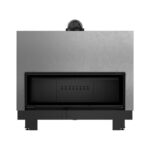 Kratki MB 120 G BLACK Ενεργειακό Τζάκι Ξύλου Αερόθερμο 20kw Ίσιο από Χάλυβα με Συρόμενη Πόρτα