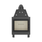Kratki MBA PF Ενεργειακό Τζάκι Ξύλου Αερόθερμο 17kw Ίσιο από Χάλυβα με Ανοιγόμενη Πόρτα