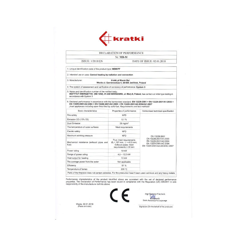 Kratki MBM L BS BLACK Ενεργειακό Τζάκι Ξύλου Αερόθερμο 10kw Αριστερή Γωνία από Χάλυβα με Ανοιγόμενη Πόρτα CE