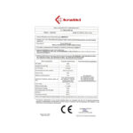 Kratki MBM PW 10 W Ενεργειακό Τζάκι Ξύλου Ενεργειακή Καρτέλα CE