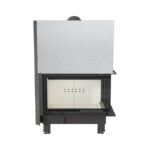 Kratki MBO P BS G Ενεργειακό Τζάκι Ξύλου Αερόθερμο 15kw Δεξιά Γωνία από Χάλυβα με Συρόμενη Πόρτα