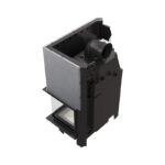 Kratki MBO P BS G Ενεργειακό Τζάκι Ξύλου Αερόθερμο 15kw Δεξιά Γωνία από Χάλυβα με Συρόμενη Πόρτα