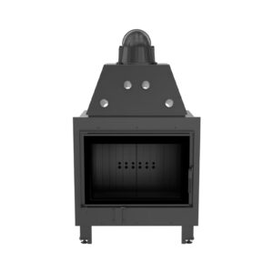 Kratki MBO PF BLACK Ενεργειακό Τζάκι Ξύλου Αερόθερμο 15kw Ίσιο από Χάλυβα με Ανοιγόμενη Πόρτα