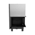 Kratki MBZ P BS G BLACK Ενεργειακό Τζάκι Ξύλου Αερόθερμο 13kw Δεξιά Γωνία από Χάλυβα με Συρόμενη Πόρτα