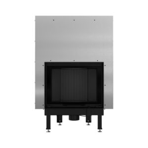 Kratki NADIA 10 G BLACK Ενεργειακό Τζάκι Ξύλου Αερόθερμο 10kw Ίσιο από Χάλυβα με Ανοιγόμενη Πόρτα