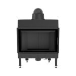 Kratki NADIA 12 BLACK Ενεργειακό Τζάκι Ξύλου Αερόθερμο 12kw Ίσιο από Χάλυβα με Ανοιγόμενη Πόρτα