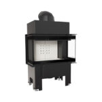 Kratki NBC BSL P 680 280 Ενεργειακό Τζάκι Ξύλου Αερόθερμο 7kw Τριών Όψεων από Χάλυβα με Ανοιγόμενη Πόρτα