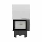 Kratki VNL 610 430 Ενεργειακό Τζάκι Ξύλου Αερόθερμο 9kw Αριστερή Γωνία από Χάλυβα με Συρόμενη Πόρτα