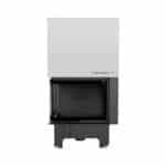 Kratki VNL 700 480 BLACK Ενεργειακό Τζάκι Ξύλου Αερόθερμο 12kW Αριστερή Γωνία από Χάλυβα με Συρόμενη Πόρτα
