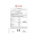 Kratki VNP 480 480 Ενεργειακό Τζάκι Ξύλου Αερόθερμο 8kW Δεξιά Γωνία από Χάλυβα με Συρόμενη Πόρτα CE