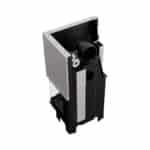 Kratki VNP 610 430 BLACK Ενεργειακό Τζάκι Ξύλου Αερόθερμο 9kw Δεξιά Γωνία από Χάλυβα με Συρόμενη Πόρτα