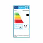 Kratki VNP 610 430 BLACK Ενεργειακό Τζάκι Ξύλου Αερόθερμο 9kw Δεξιά Γωνία από Χάλυβα με Συρόμενη Πόρτα Ενεργειακή Καρτέλα