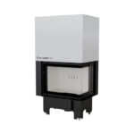 Kratki VNP 700 480 Ενεργειακό Τζάκι Ξύλου Αερόθερμο 12kw Δεξιά Γωνία από Χάλυβα με Συρόμενη Πόρτα