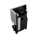 Kratki VNP 810 410 Ενεργειακό Τζάκι Ξύλου Αερόθερμο 14kW Δεξιά Γωνία από Χάλυβα με Συρόμενη Πόρτα