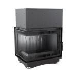 Kratki ZUZIA L BS DECO Ενεργειακό Τζάκι Ξύλου Αερόθερμο 15kW Δεξία Γωνία Μαντεμένιο με Ανοιγόμενη Πόρτα