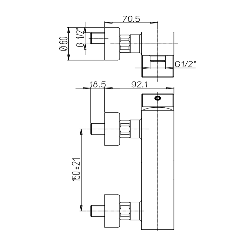 Μπαταρία Μπάνιου Ντουζιέρας Paini Dax 84CR511R