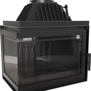 Kratki SIMPLE Z S L BS Ενεργειακό Τζάκι Ξύλου Αερόθερμο 15kw Αριστερή Γωνία Μαντεμένιο με Ανοιγόμενη Πόρτα