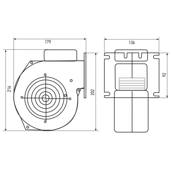 Μοτέρ – Βεντιλατέρ Ανεμιστήρα EBM WPA120PK+0.8M 83W 275m³/h για Λέβητες Βιομάζας