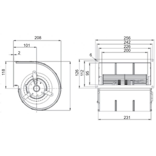 Μοτέρ – Βεντιλατέρ Ανεμιστήρα BAHCIVAN BFC133-4K 85W 800m³/h για Λέβητες Βιομάζας