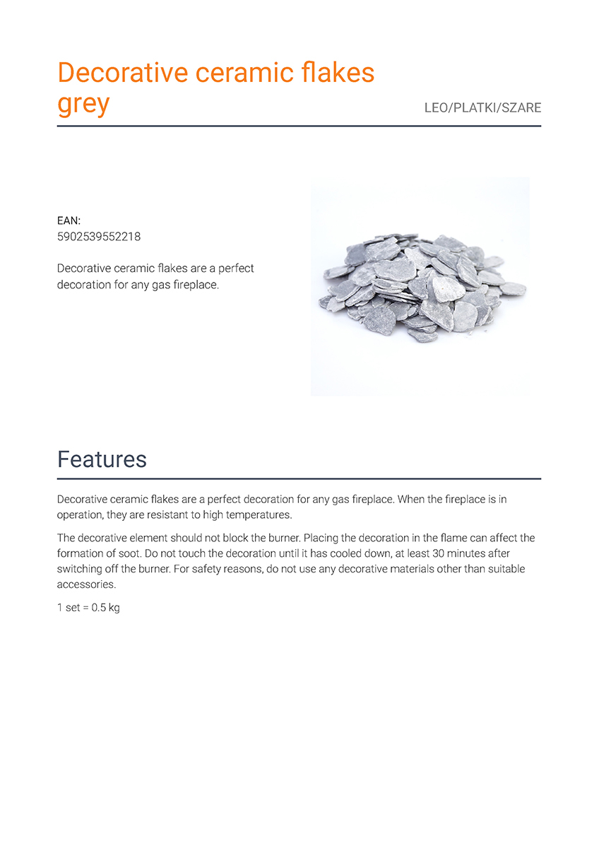 decorative ceramic flakes grey page 1