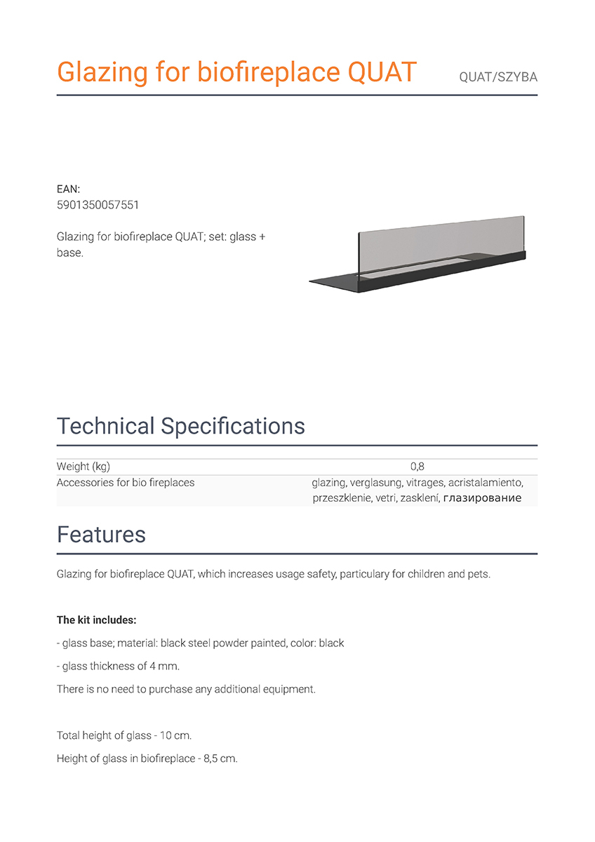 glazing for biofireplace quat page 1